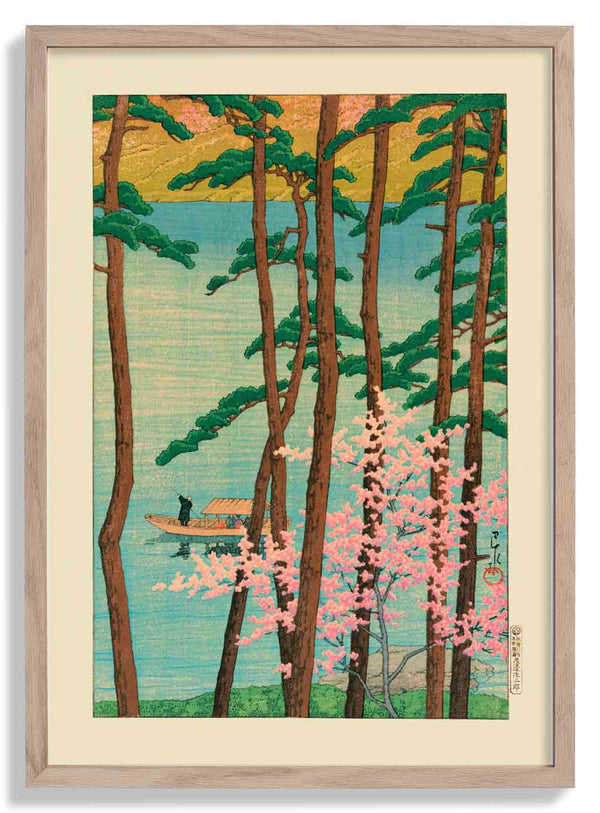 Spring in Arashiyama de Hasui