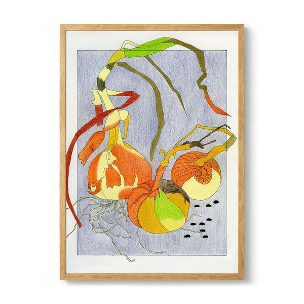 Sprouting Onions Still Life door Viktoriia