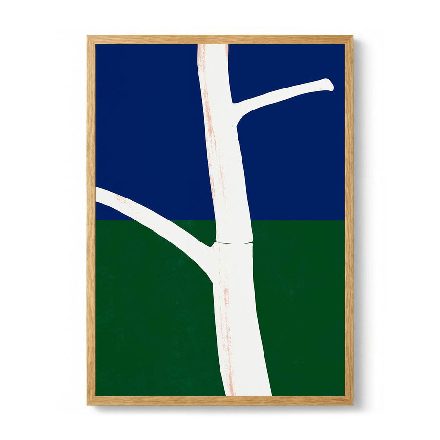 Stark White Tree Trunk With Branches by Little Dean - Kuriosis Fine Art GmbH