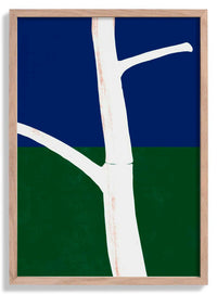 Stark White Tree Trunk With Branches by Little Dean - Kuriosis Fine Art GmbH