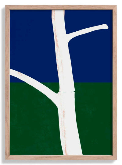 Stark White Tree Trunk With Branches by Little Dean
