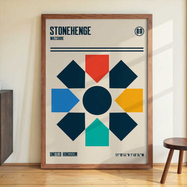 Stonehenge Travel Poster by Retrodrome - Kuriosis Fine Art GmbH