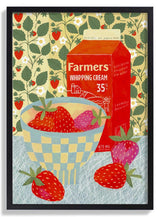 Strawberries In A Checkered Bowl by Susan Black - Kuriosis Fine Art GmbH