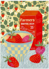 Strawberries In A Checkered Bowl by Susan Black - Kuriosis Fine Art GmbH