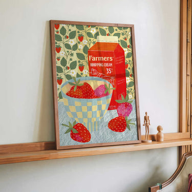 Strawberries In A Checkered Bowl by Susan Black - Kuriosis Fine Art GmbH