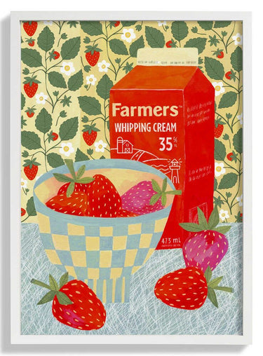 Strawberries In A Checkered Bowl by Susan Black - Kuriosis Fine Art GmbH