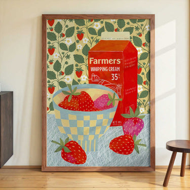 Strawberries In A Checkered Bowl by Susan Black - Kuriosis Fine Art GmbH