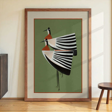 Striped Bird Pair by City Art - Kuriosis Fine Art GmbH