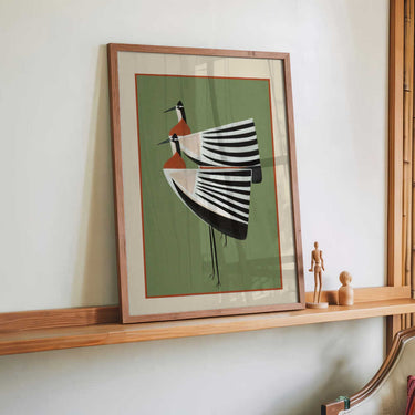 Striped Bird Pair by City Art - Kuriosis Fine Art GmbH