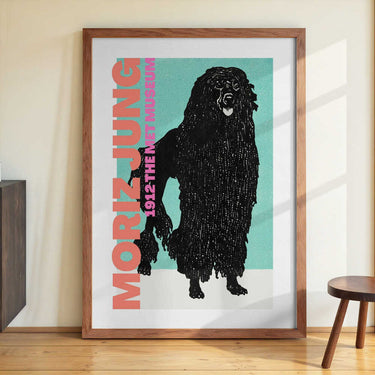 Stylized Black Dog by Athene Fritsch - Kuriosis Fine Art GmbH