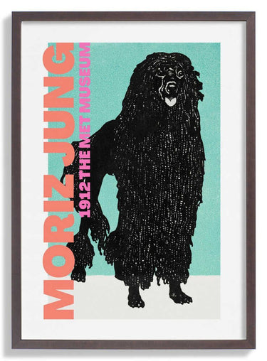 Stylized Black Dog by Athene Fritsch - Kuriosis Fine Art GmbH