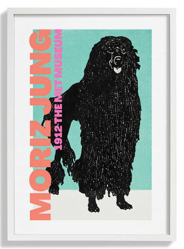 Stylized Black Dog by Athene Fritsch - Kuriosis Fine Art GmbH