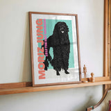 Stylized Black Dog by Athene Fritsch - Kuriosis Fine Art GmbH