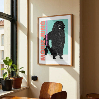 Stylized Black Dog by Athene Fritsch - Kuriosis Fine Art GmbH