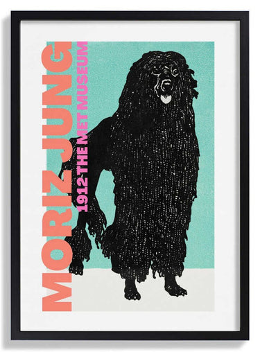 Stylized Black Dog by Athene Fritsch - Kuriosis Fine Art GmbH