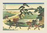 Sumidagawa sekiya no sato by Katsushika Hokusai - Kuriosis Fine Art GmbH