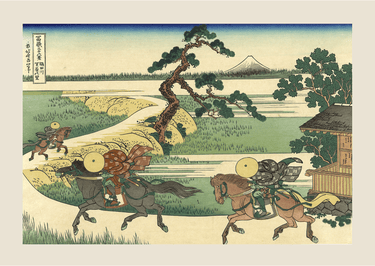 Sumidagawa sekiya no sato by Katsushika Hokusai - Kuriosis Fine Art GmbH