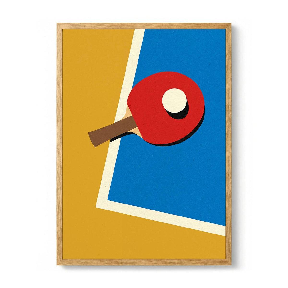 Table Tennis Team Red by Rosi Feist - S - 29.7 x 42cm (A3) / 225g Fine Art Paper
