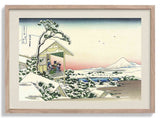 Teahouse at Koishikawa the morning after a snowfall by Katsushika Hokusai - Kuriosis Fine Art GmbH