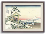 Teahouse at Koishikawa the morning after a snowfall by Katsushika Hokusai - Kuriosis Fine Art GmbH