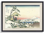 Teahouse at Koishikawa the morning after a snowfall by Katsushika Hokusai - Kuriosis Fine Art GmbH