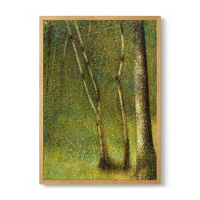 The Forest at Pontaubert von Georges Seurat