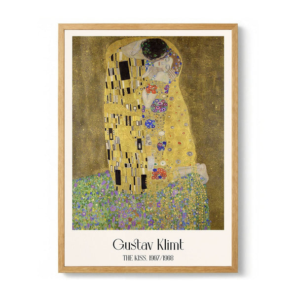 The Kiss by Gustav Klimt – Classic Poster – Kuriosis Fine Art GmbH