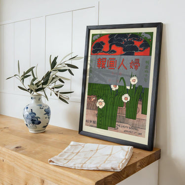 The Lady's Graphic - Janurary 1907 - New Year with Narcissus Flowers by Mitsutani Kunishiro - Kuriosis Fine Art GmbH