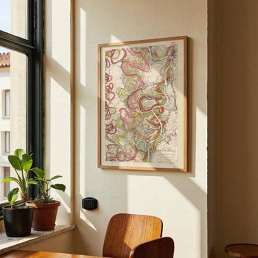 The Meandering Mississippi by Harold Fisk; Plate 22, Sheet 11 - Kuriosis Fine Art GmbH