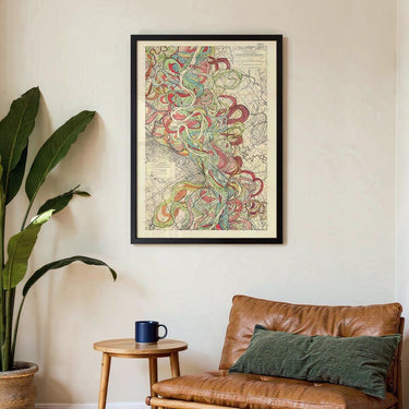 The Meandering Mississippi by Harold Fisk; Plate 22, Sheet 6 - Kuriosis Fine Art GmbH