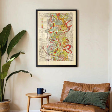 The Meandering Mississippi by Harold Fisk; Plate 22, Sheet 7 - Kuriosis Fine Art GmbH