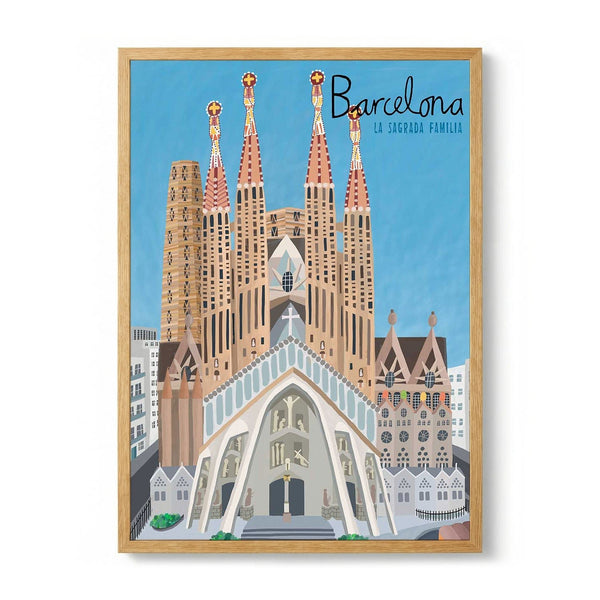 The Sagrada Familia, Barcelona di Artist Carla Daly