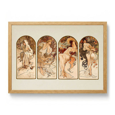 The Seasons von Alphonse Mucha