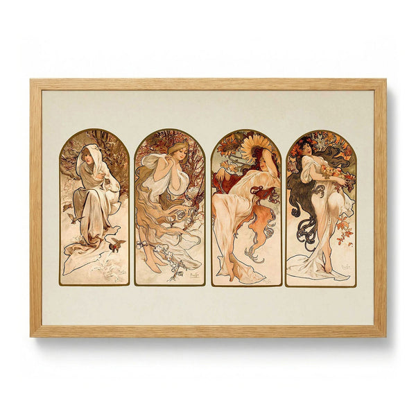 The Seasons door Alphonse Mucha