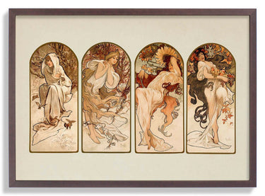 The Seasons by Alphonse Mucha - Kuriosis Fine Art GmbH