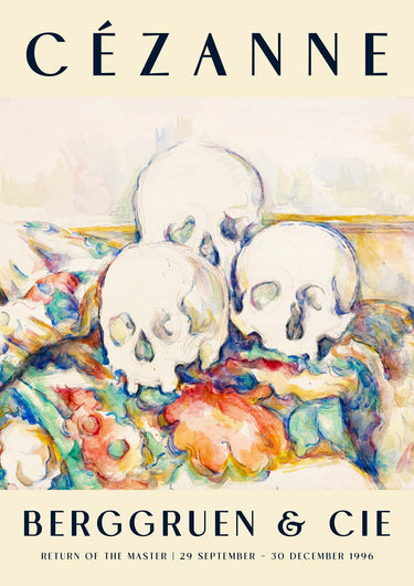 Die Drei Schädel Kunstausstellung von Paul Cézanne – Kuriosis Fine Art GmbH
