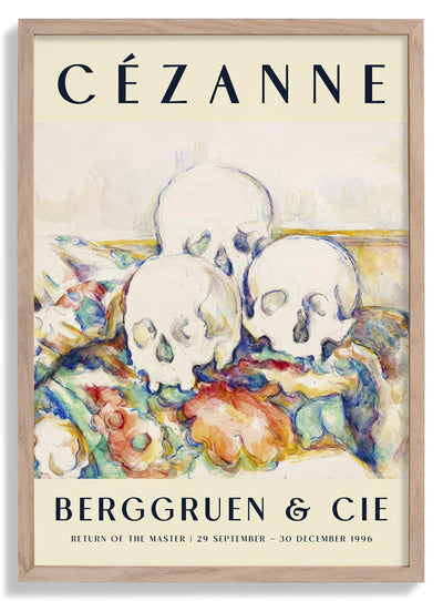 The Three Skulls Art Exhibition By Paul Cézanne