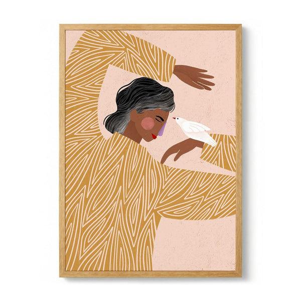 The Woman With a Bird by Bea Müller