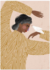 The Woman With a Bird by Bea Müller - Kuriosis Fine Art GmbH