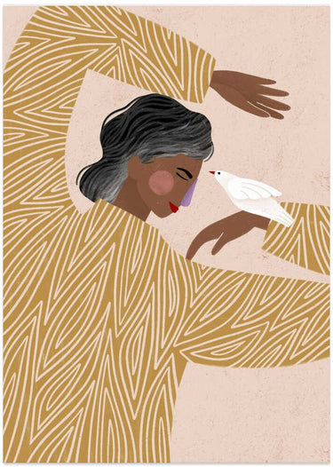 The Woman With a Bird by Bea Müller - Kuriosis Fine Art GmbH