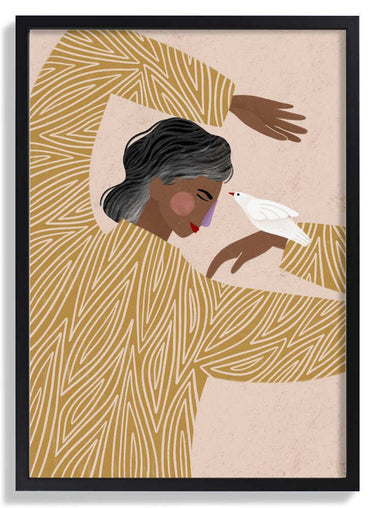 The Woman With a Bird by Bea Müller - Kuriosis Fine Art GmbH