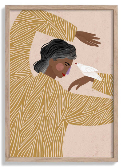 The Woman With a Bird door Bea Müller