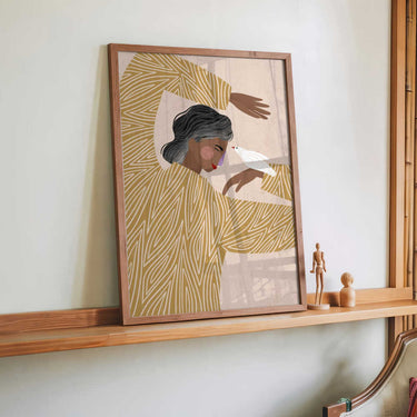 The Woman With a Bird by Bea Müller - Kuriosis Fine Art GmbH