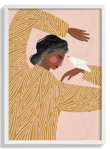 The Woman With a Bird by Bea Müller - Kuriosis Fine Art GmbH