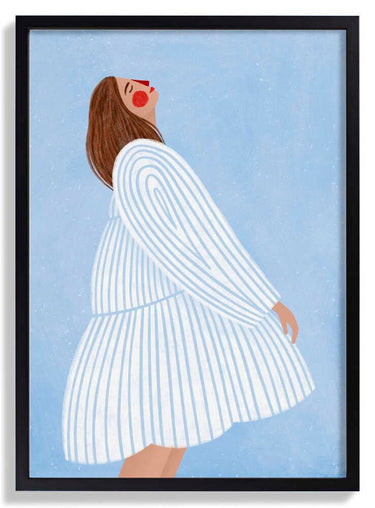 The Woman With the Blue Stripes by Bea Müller - Kuriosis Fine Art GmbH