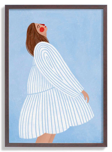 The Woman With the Blue Stripes by Bea Müller - Kuriosis Fine Art GmbH