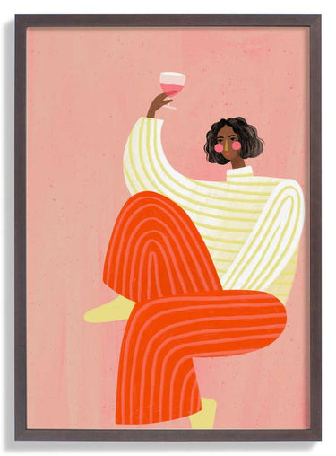 The Woman With The Glass of Wine by Bea Müller - Kuriosis Fine Art GmbH