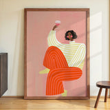 The Woman With The Glass of Wine by Bea Müller - Kuriosis Fine Art GmbH