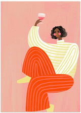 The Woman With The Glass of Wine by Bea Müller - Kuriosis Fine Art GmbH