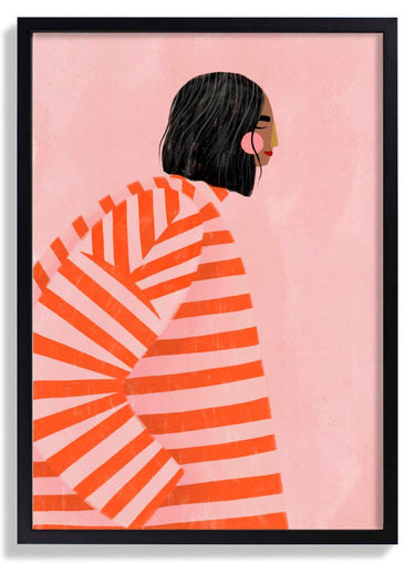 The Woman With the Orange Stripes by Bea Müller - Kuriosis Fine Art GmbH
